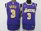 Lakers 3 Anthony Davis Purple 2022 City Edition Swingman Jersey,baseball caps,new era cap wholesale,wholesale hats